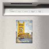 Sacramento California Tower Bridge Magnet (In Situ (Geschirrspüler))