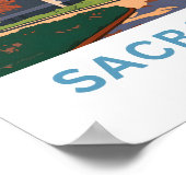 Sacramento California Travel Print Poster (Ecke)