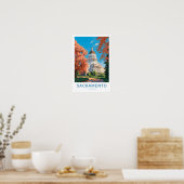 Sacramento California Travel Print Poster (Küche)