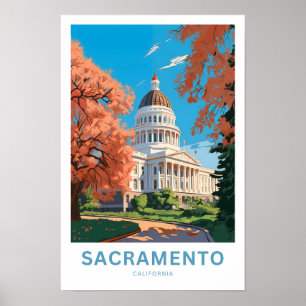 Sacramento California Travel Print Poster