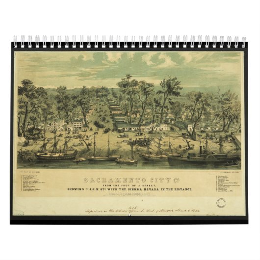 Sacramento City California im Jahr 1849 von C Pars Kalender (Titelbild)