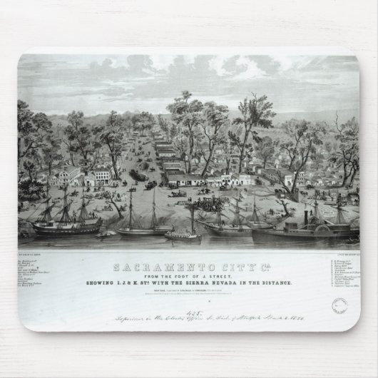 Sacramento City, Kalifornien Mousepad (Vorne)