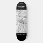 Sacramento City Map Skateboard (Vorderseite)