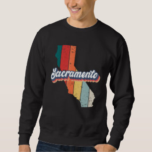 Sacramento City Retro Vintage Heimat Kalifornien Sweatshirt