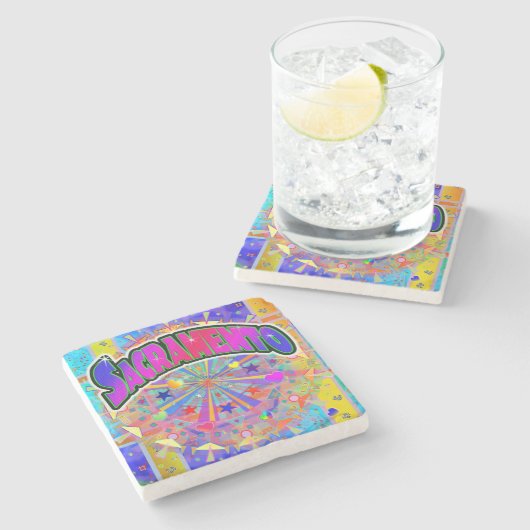 Sacramento Cosmic Unity Untersetzer (Seitenansicht)