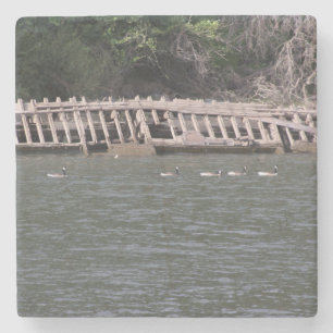 Sacramento Fluss Drink Coastes Steinuntersetzer
