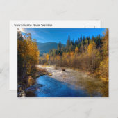 SACRAMENTO FLUSS SUNRISE POSTKARTE (Vorne/Hinten)