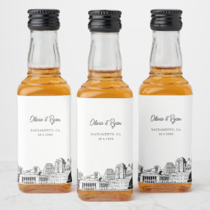 Sacramento Gastgeschenk Willkommensgeschenk Custom Alkoholflaschenetikett