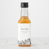 Sacramento Gastgeschenk Willkommensgeschenk Custom Alkoholflaschenetikett (Vorderseite)