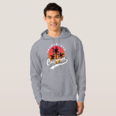 Sacramento Gray Retro Hoodie (Vorne ganz)