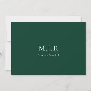 Sacramento Green Business Monogramm von der Mitteilungskarte