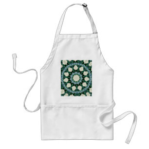 Sacramento Green und Cerulean Blue Mandala Schürze