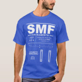 Sacramento International Airport SMF T - Shirt (Vorderseite)