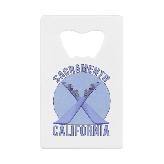 Sacramento, Kalifornien Geldbeutel Flaschenöffner (Vorderseite)