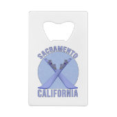 Sacramento, Kalifornien Geldbeutel Flaschenöffner (Rückseite)