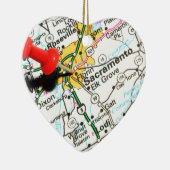 Sacramento, Kalifornien Keramik Ornament (Rechts)