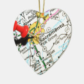 Sacramento, Kalifornien Keramik Ornament (Links)