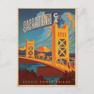 Sacramento, Kalifornien Postkarte