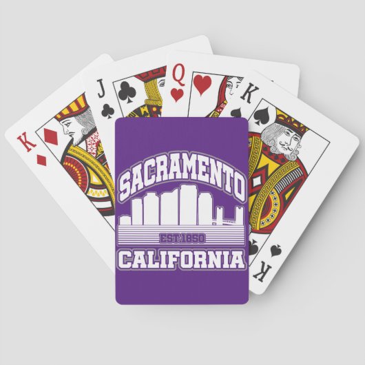 Sacramento, Kalifornien Spielkarten (Rückseite)