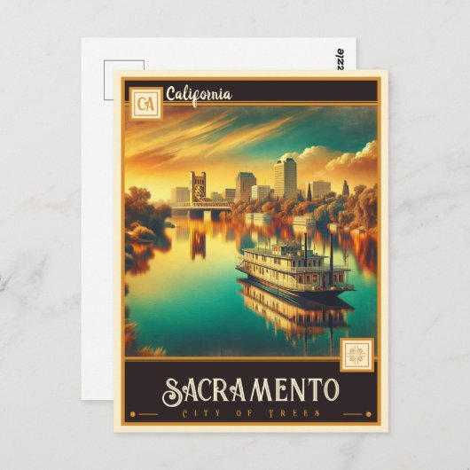 Sacramento, Kalifornien | VINTAG Postkarte (Vorne/Hinten)