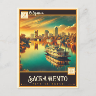 Sacramento, Kalifornien Vintage Postkarte