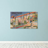 Sacramento, KalifornienGroßbuchstaben Szenen 2 Leinwanddruck (Insitu (Holzboden))