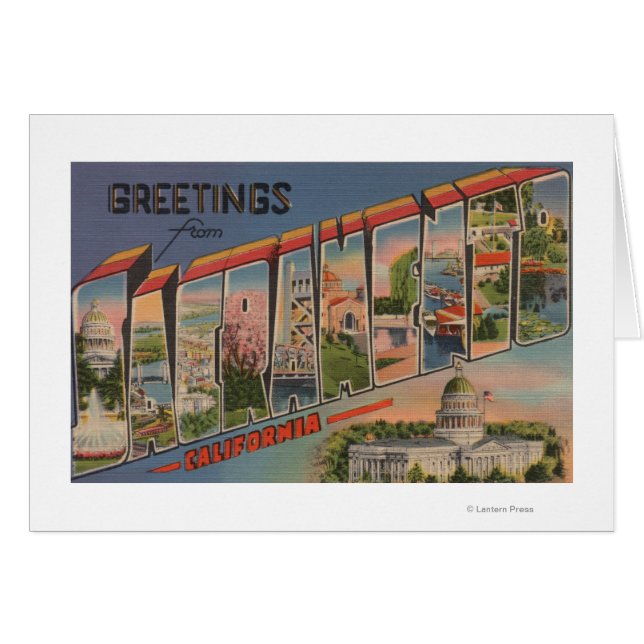 Sacramento, KalifornienGroße Briefszenen (Vorderseite (Horizontal))