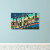 Sacramento, KalifornienGroße Briefszenen Leinwanddruck (Insitu (Holzboden))