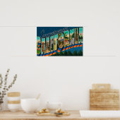 Sacramento, KalifornienGroße Briefszenen Poster (Küche)