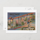 Sacramento, KalifornienGroße Briefszenen Postkarte (Vorne/Hinten)