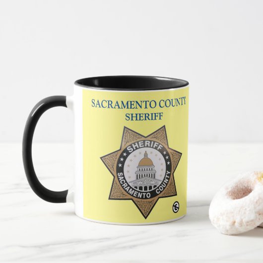 Sacramento Landkreis Sheriff Tasse (Mit Donut)