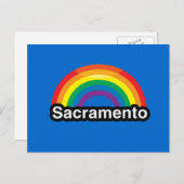 SACRAMENTO LGBT PRIDE RAINBOW POSTKARTE (Vorne/Hinten)