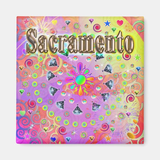 Sacramento Lucky Golden Magnet (Vorne)