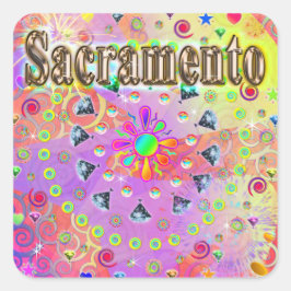 Sacramento Lucky Golden Sticker