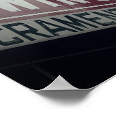 Sacramento Nähmaschine Poster (Ecke)