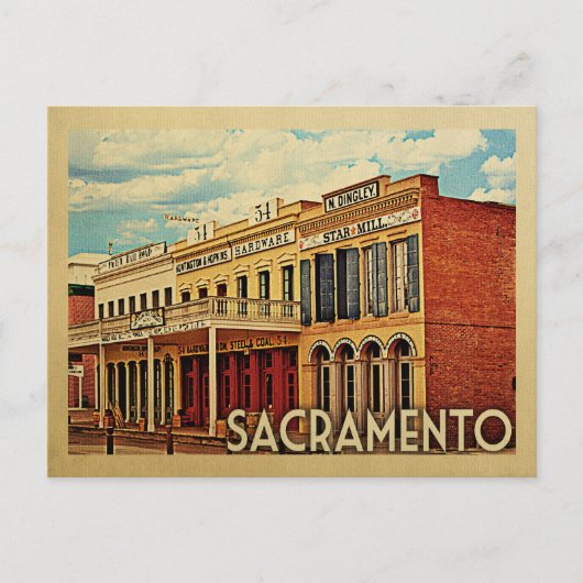 Sacramento Postcard California Postkarte (Vorderseite)