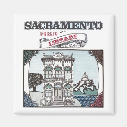 Sacramento Public Library Magnet (Vorne)