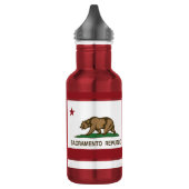 Sacramento-Republik-Flagge Edelstahlflasche (Links)