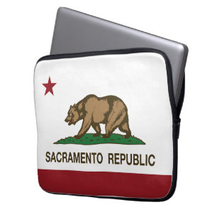 Sacramento-Republik-Flagge Laptopschutzhülle