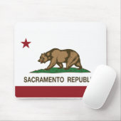 Sacramento-Republik-Flagge Mousepad (Mit Mouse)