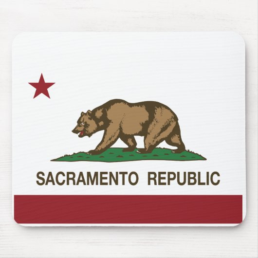 Sacramento-Republik-Flagge Mousepad (Vorne)