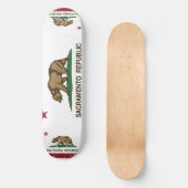 Sacramento-Republik-Flagge Skateboard (Vorderseite)