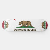 Sacramento-Republik-Flagge Skateboard (Horizontal)