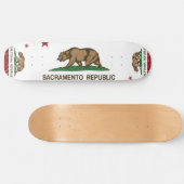 Sacramento-Republik-Flagge Skateboard (Horizontal)