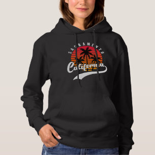 Sacramento Retro Black Women's Hoodie