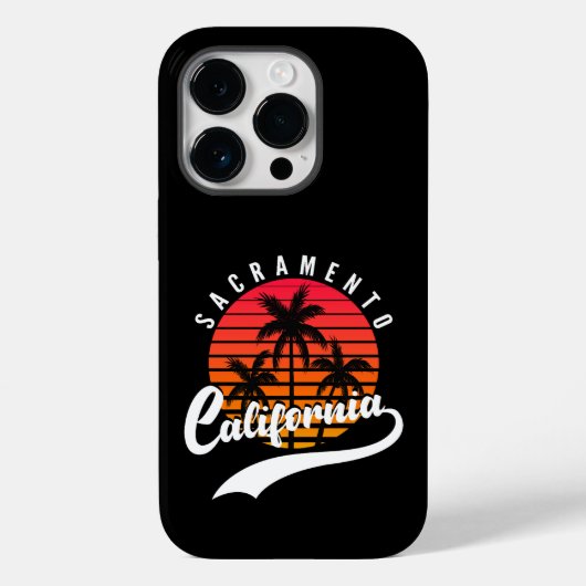 Sacramento Retro Case-Mate iPhone 14 Pro Fall Case-Mate iPhone Hülle (Rückseite)