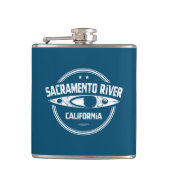 Sacramento River California Kayaking Flachmann (Vorderseite)