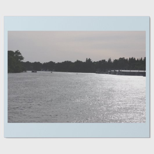 Sacramento River Wrapping Paper Geschenkpapier (Flach)
