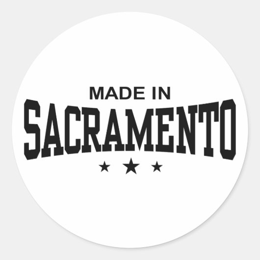 Sacramento Runder Aufkleber (Vorderseite)