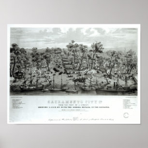 Sacramento-Stadt, Kalifornien Poster